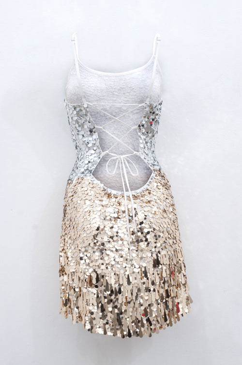 Hailey dress Silver-gold