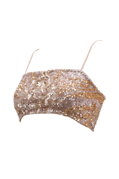 Bandeau Top Panther Gold