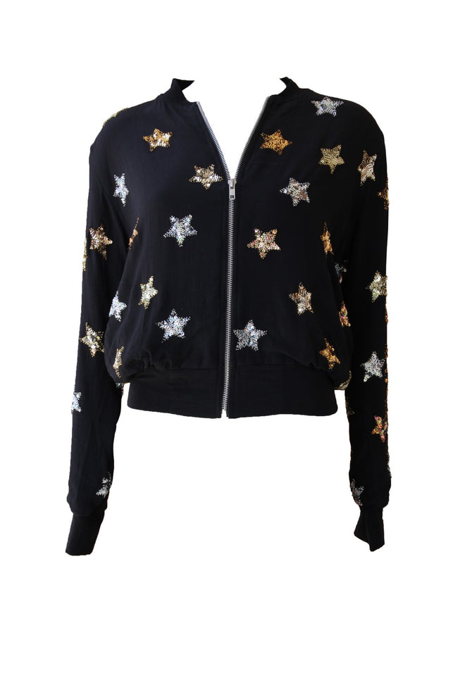 Bomber Stars Black