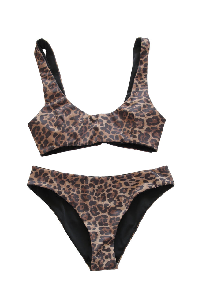 Bikini Dark animal print