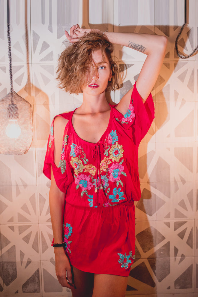 Tunic Blossom Red