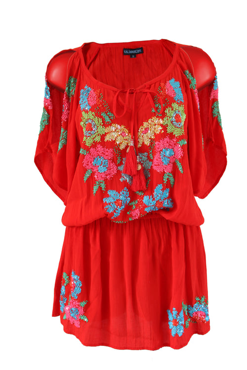 Tunic Blossom Red