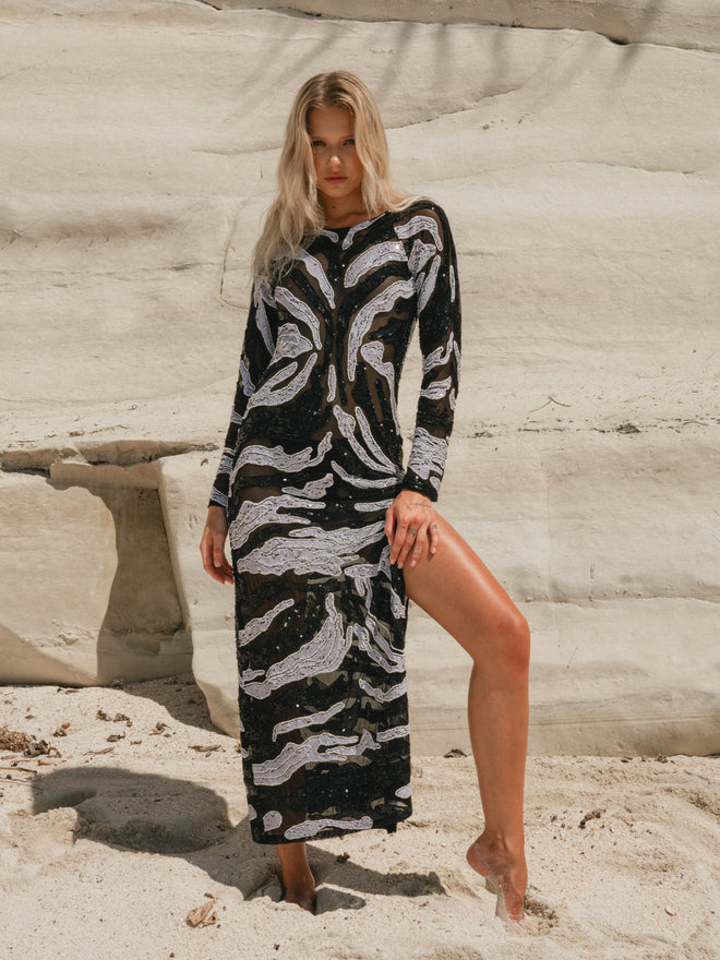 Long Dress Wild Zebra