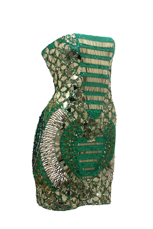 Dress Egypt Emerald green