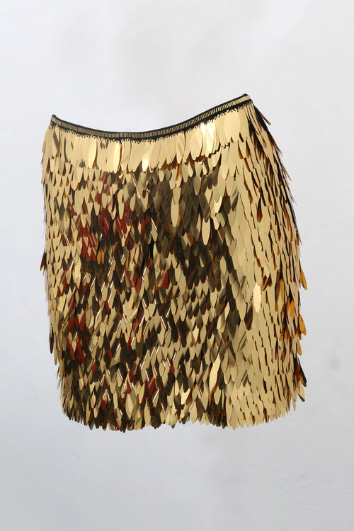 Gold Rain Miniskirt