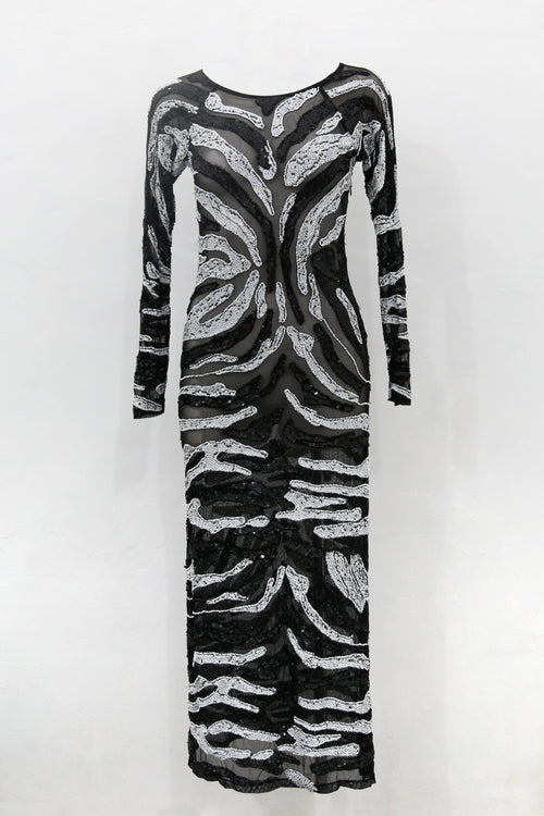 Long Dress Wild Zebra