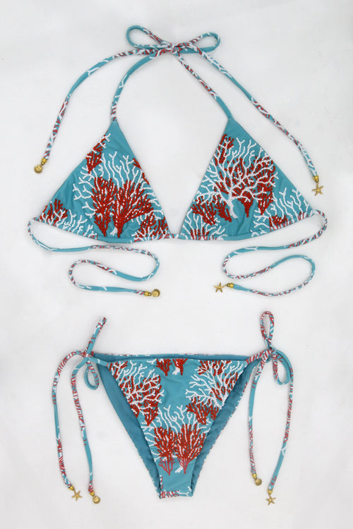 Coral Blue Bikini