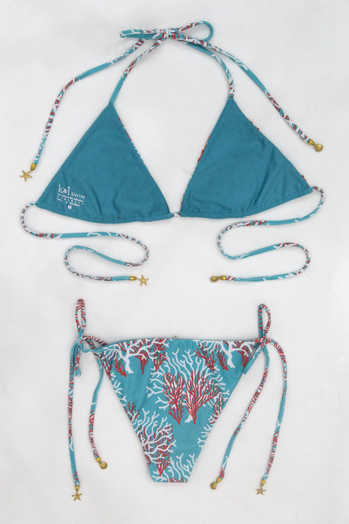 Coral Blue Bikini