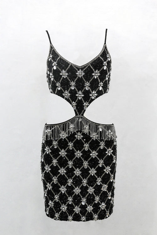 Jewel Cut Out Dress K & I Jewel Cut Out Dress K & I