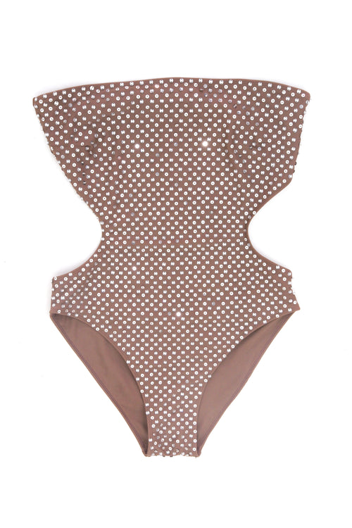 One piece Crystal tan