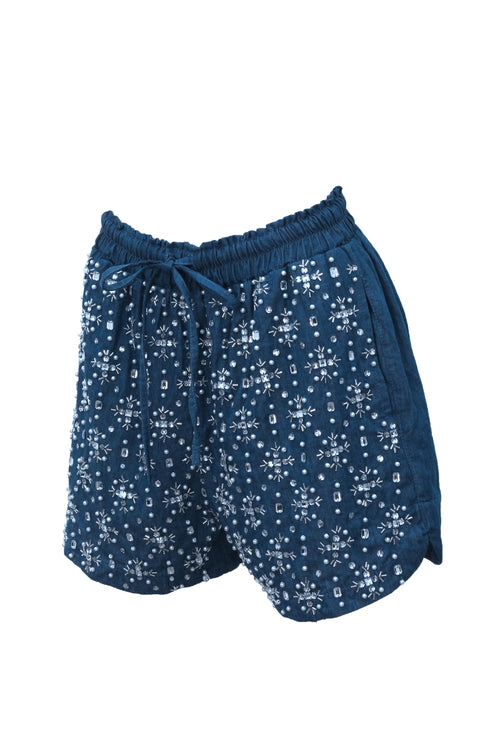 Shorts Denim Pearls