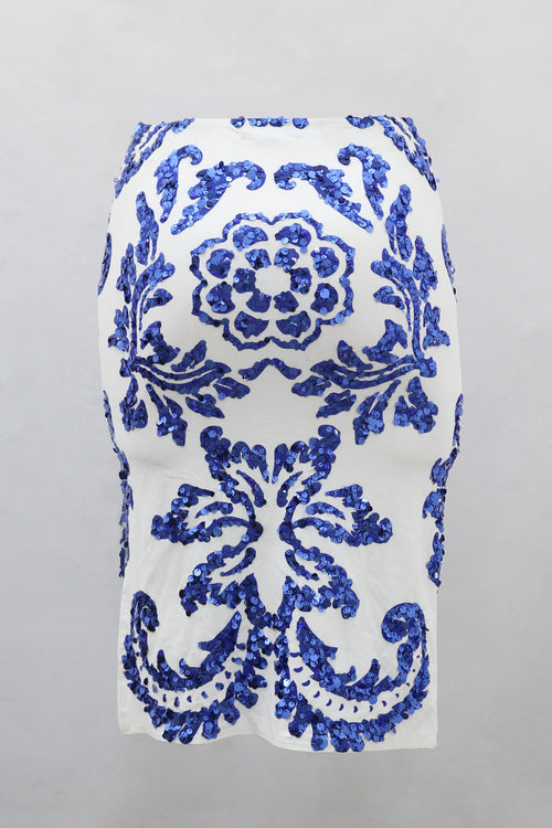 Skirt Flower Saphire