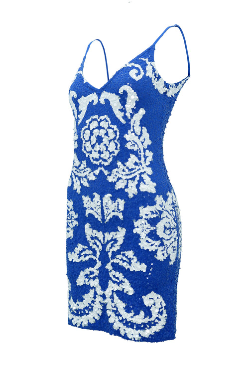 Saphire Flower Dress