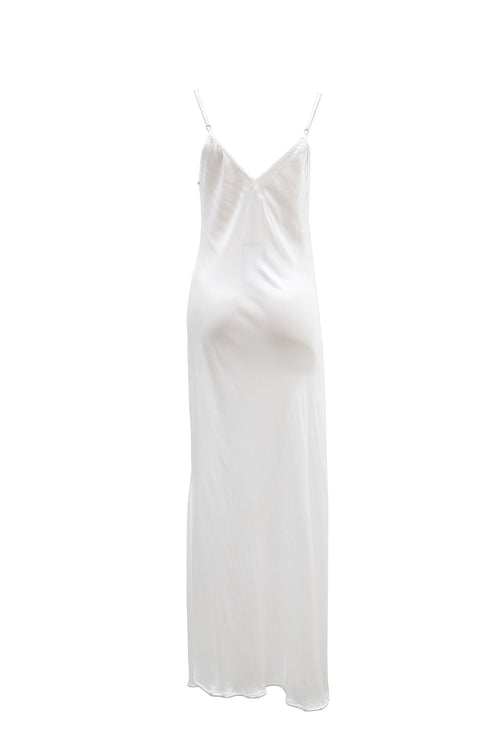 Diamante Slip Dress White