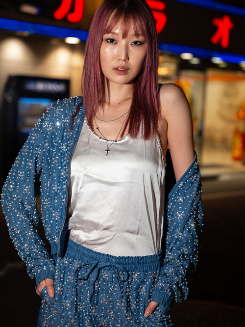 Jacket Denim Pearls
