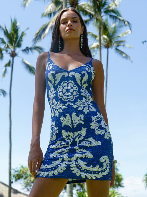 Saphire Flower Dress