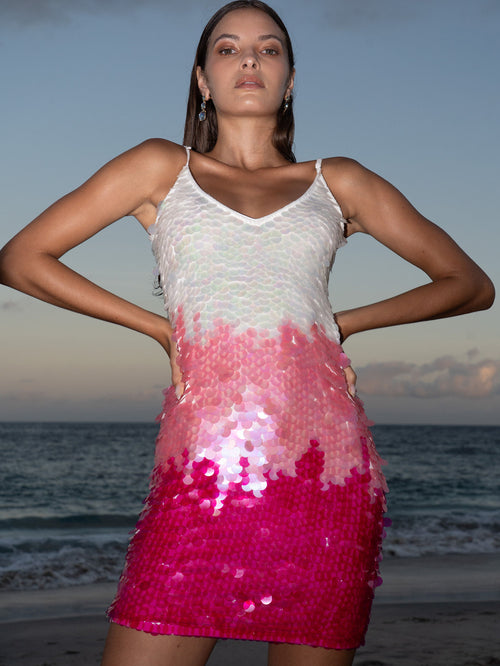 Dress ombre Pink